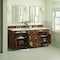 James Martin Vanities 72'' Double Vanity, Mid-Century Walnut w/ 3 CM Eternal Marfil Quartz Top 424-V72-WLT-3EMR - alternate 5